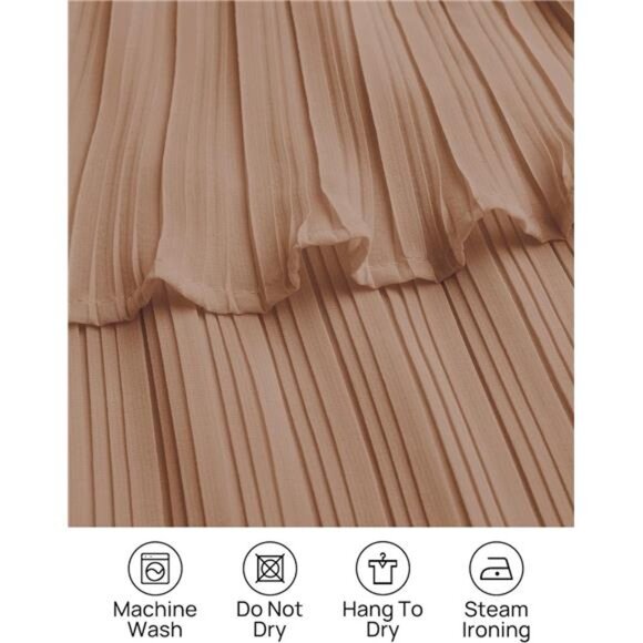 ZESICA Women's 2025 Long Sleeve Crew Neck Ruffle Tiered Layered Chiffon Flowy - Picture 11 of 12